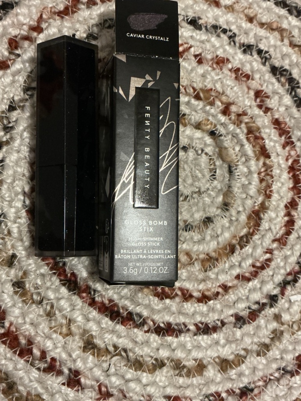 Fenty Beauty Gloss Bomb Stix - Caviar Crystalz (Black Sparkle)